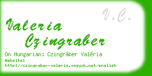 valeria czingraber business card